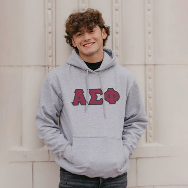Alpha Sig Greek Letter Graphic Hoodie Alpha Sigma Phi