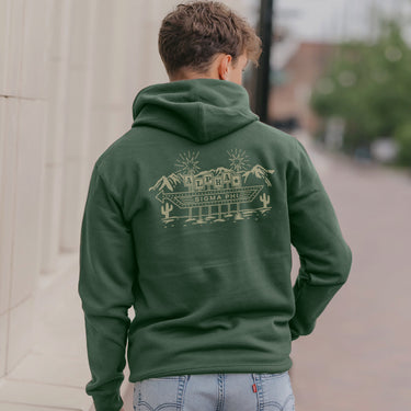 Alpha Sig Western Vintage Motel Hoodie Alpha Sigma Phi