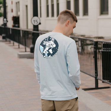 Alpha Sig Space Age Long Sleeve Pocket Tee Alpha Sigma Phi