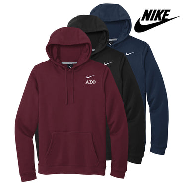 Alpha Sig Nike Embroidered Hoodie Alpha Sigma Phi