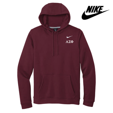 Alpha Sig Nike Embroidered Hoodie Alpha Sigma Phi