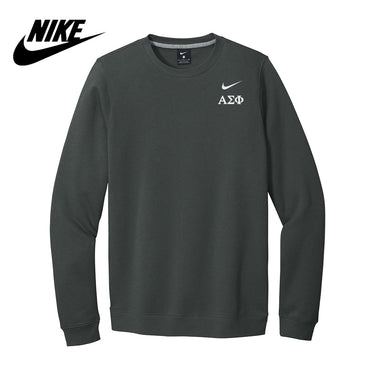 Alpha Sig Nike Embroidered Crewneck Alpha Sigma Phi