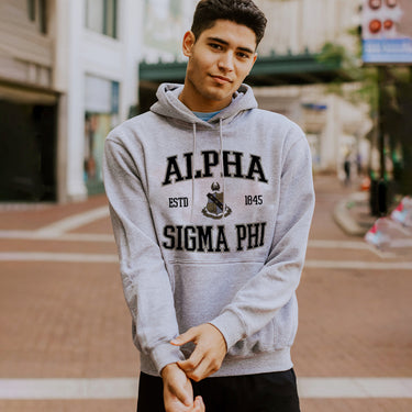 Alpha Sig Classic Crest Hoodie Alpha Sigma Phi