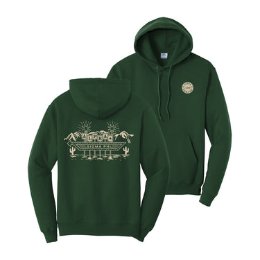 Alpha Sig Western Vintage Motel Hoodie Alpha Sigma Phi