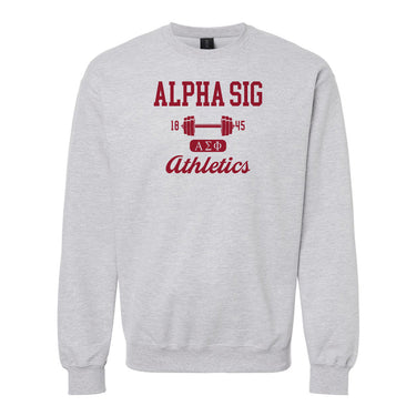 Alpha Sig Athletic Crewneck Alpha Sigma Phi
