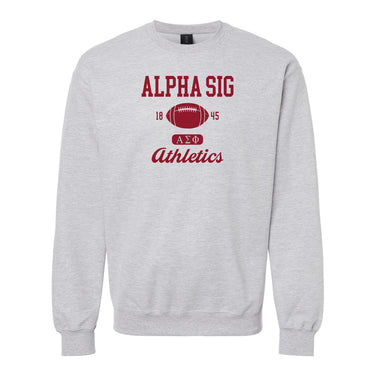 Alpha Sig Athletic Crewneck Alpha Sigma Phi