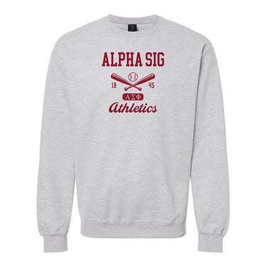 Alpha Sig Athletic Crewneck Alpha Sigma Phi