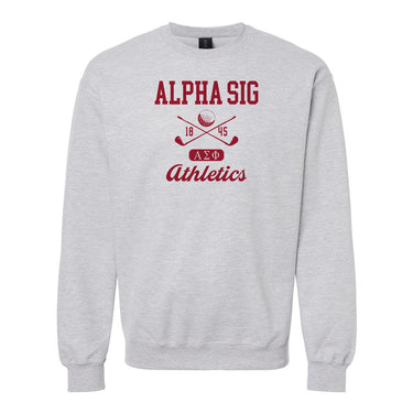 Alpha Sig Athletic Crewneck Alpha Sigma Phi