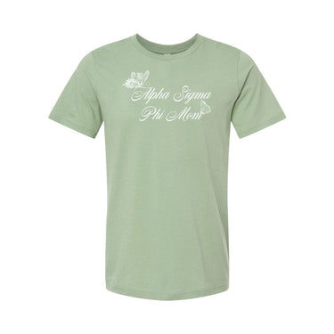 Alpha Sig Sage Green Mom Tee Alpha Sigma Phi