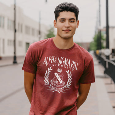 Alpha Sigma Phi Legacy Crest Tee Shirt