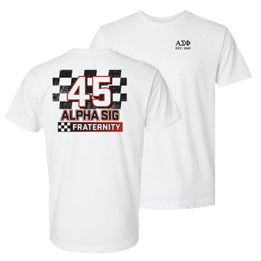 New! Alpha Sig Victory Lap Short Sleeve Tee Alpha Sigma Phi