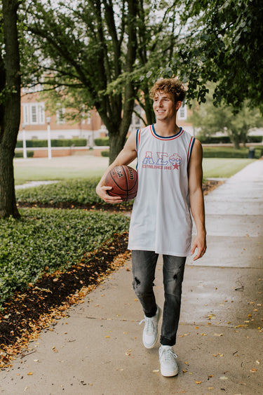 Alpha Sig Retro Block Basketball Jersey | Alpha Sigma Phi | Shirts > Jerseys