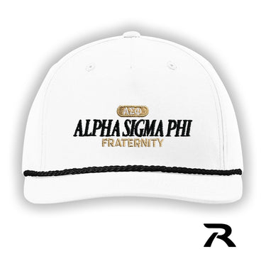 Alpha Sig White Richardson Rope Hat Alpha Sigma Phi