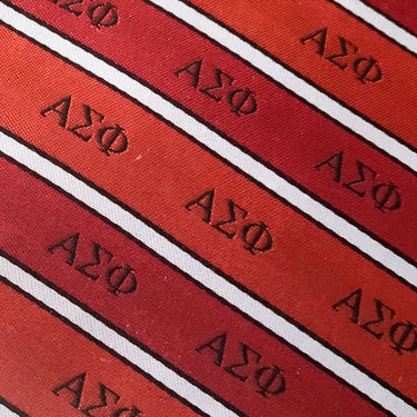 Alpha Sigma Phi  fraternity neck tie.