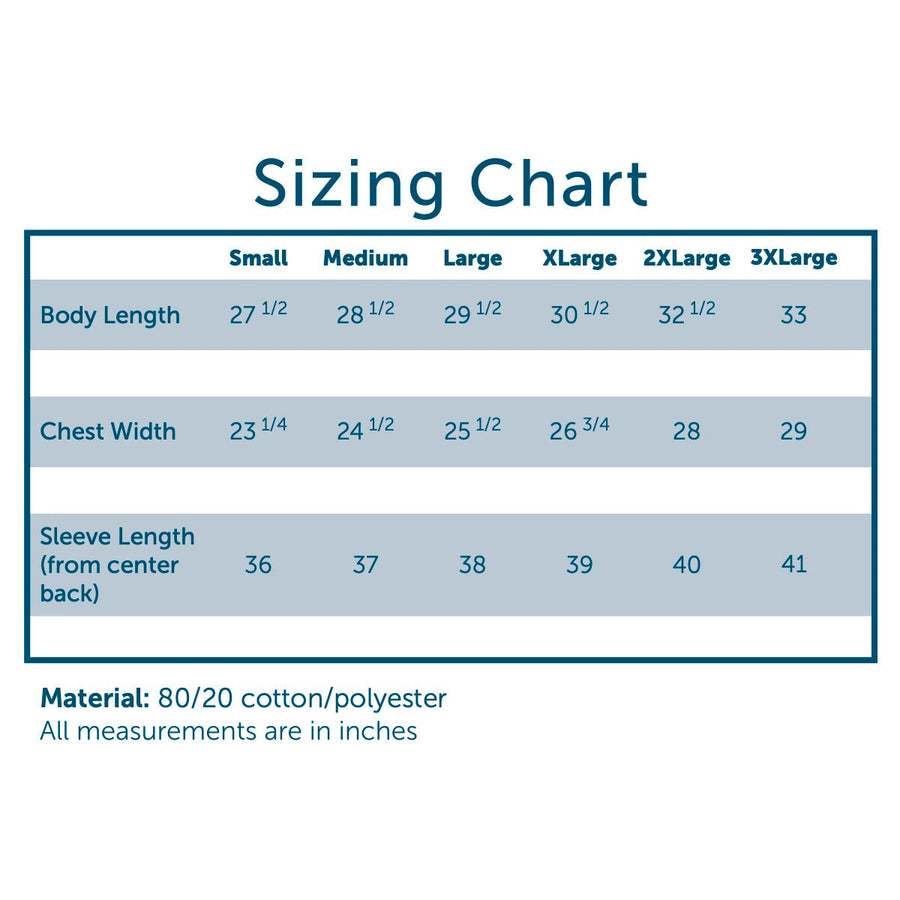 Comfort Colors Size Chart