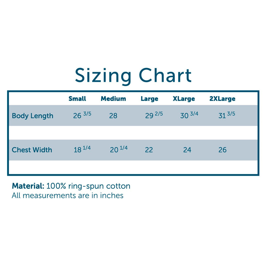 Comfort Colors Size Chart