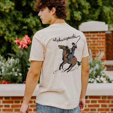 Alpha Sig Neutral Western Tee Alpha Sigma Phi