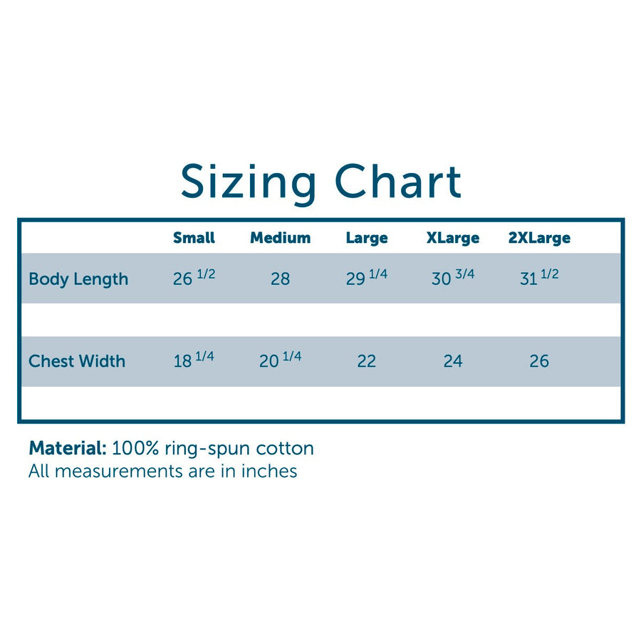 Comfort Colors Size Chart