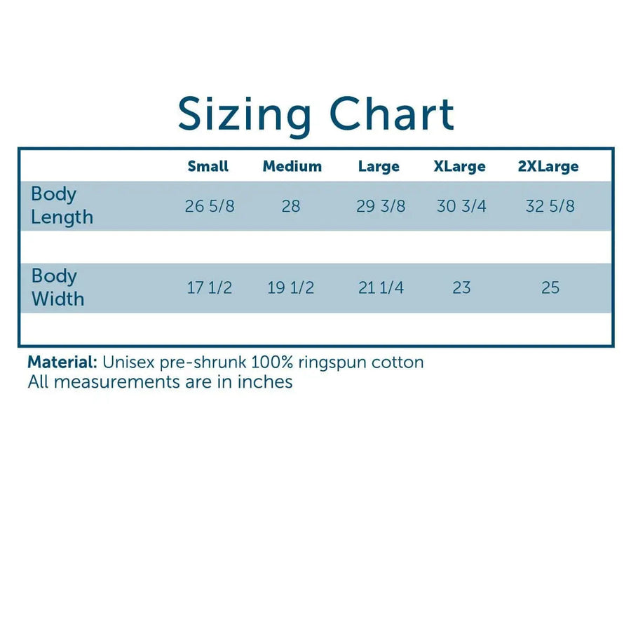 Comfort Colors Size Chart