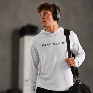 Alpha Sigma Phi Fraternity Cutter & Buck Lightweight Performance Hoodie.