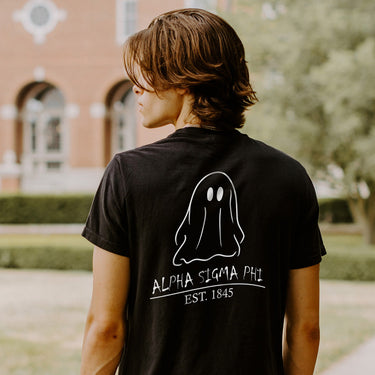 Limited Edition Alpha Sig Black Ghost Short Sleeve Tee Alpha Sigma Phi
