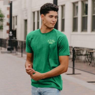 New! Alpha Sig Stay Lucky Short Sleeve Tee Alpha Sigma Phi