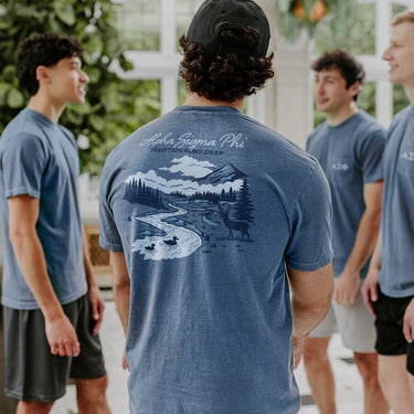Alpha Sigma Phi  fraternity merch, Comfort Colors Tradition Runs Deep Short Sleeve Tee.