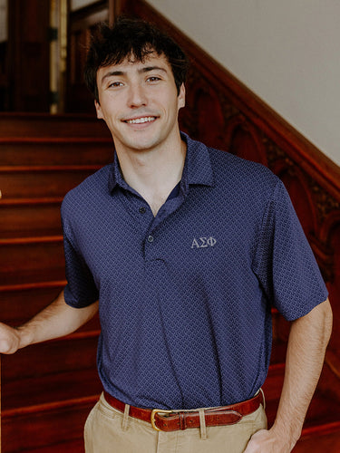 Alpha Sig Callaway Chevron Patterned Polo Alpha Sigma Phi