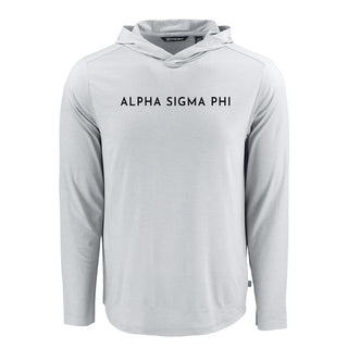 Alpha Sig Frat Cutter & Buck Lightweight Performance Hoodie.