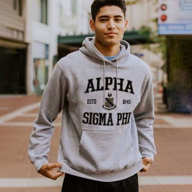 Alpha Sig Classic Crest Hoodie Alpha Sigma Phi