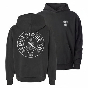 Alpha Sig Iron Brotherhood Heavyweight Hoodie