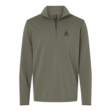 New! Alpha Sig Embroidered Crest Quarter Zip Alpha Sigma Phi