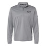 Alpha Sig Frat Grey Adidas Lightweight Performance 1/4 Zip.