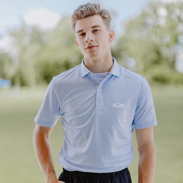 Alpha Sig Johnnie-O Striped Polo Alpha Sigma Phi