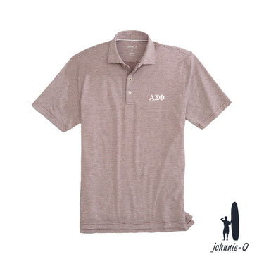 Alpha Sig Johnnie-O Striped Polo Alpha Sigma Phi