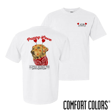 Alpha Sig Puppy Love Short Sleeve Tee Alpha Sigma Phi