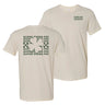 Alpha Sig Natural Clover Checker Short Sleeve Tee Alpha Sigma Phi