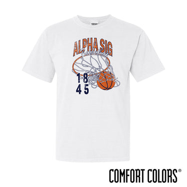 Alpha Sig Retro Basketball Short Sleeve Tee Alpha Sigma Phi