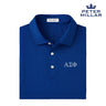 Alpha Sig Peter Millar Tesseract Patterned Polo With Greek Letters Alpha Sigma Phi