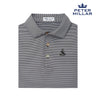 Alpha Sig Peter Millar Jubilee Stripe Stretch Jersey Polo with Crest Alpha Sigma Phi