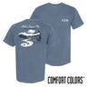 Alpha Sig fraternity t-shirt featuring an outdoor nature scene.