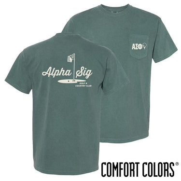 Alpha Sig Par For The Course Short Sleeve Tee Alpha Sigma Phi