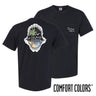 Alpha Sig Shark Bite Black Short Sleeve Pocket Tee Alpha Sigma Phi