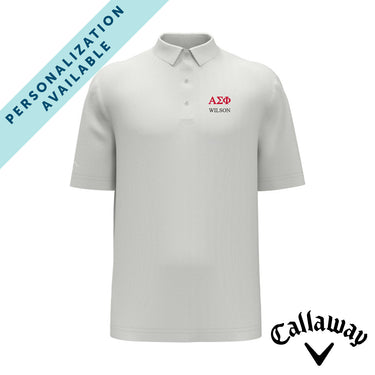 Alpha Sig White Callaway Greek Letter Golf Polo Alpha Sigma Phi