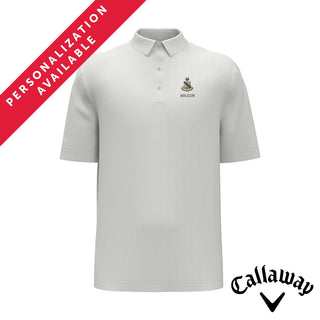 Alpha Sig White Callaway Crest Polo