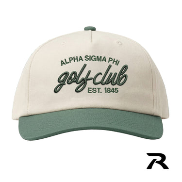 New! Alpha Sig Green Golf Club Hat