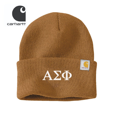 Alpha Sig Brown Carhartt Beanie Alpha Sigma Phi