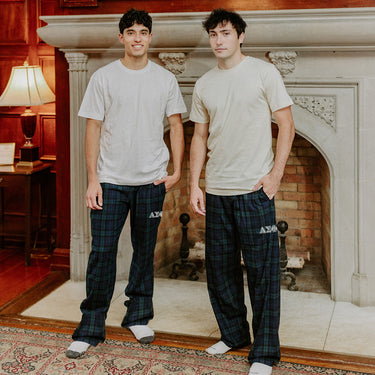 Alpha Sigma Phi Blackwatch Plaid Flannel Pants