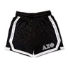 Alpha Sig Frat Black 7" Mesh Shorts.