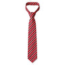 Alpha Sig Red Striped Silk Tie.